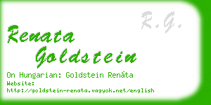 renata goldstein business card